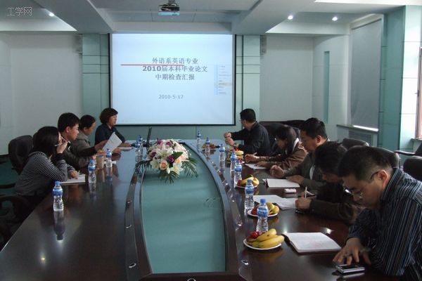 外语系英语专业本科毕业论文工作迎接学校专家组中期检查